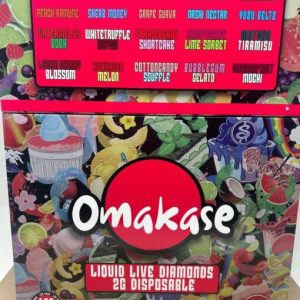 Omakase 2g Live Resin Disposable 100 Pack - Variety Flavors